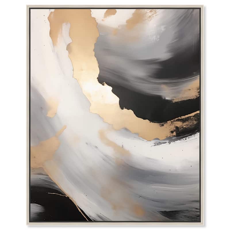 Realm of Abstraction Canvas by Art Remedy - 30" x 36" - Silver