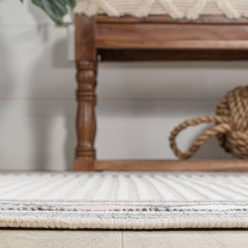 JONATHAN Y Star Abstract Swirl Area Rug