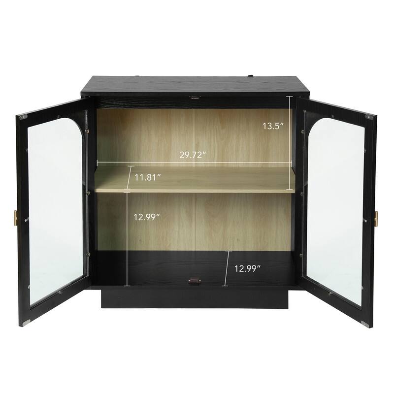 Storage Cabinet with Acrylic Door for Living Room, Dining Room, Study