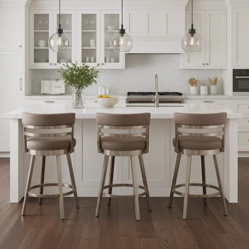 Tempo Furniture Camden Swivel 26" Counterstool w/ Fully Welded Metal Frame (Commercial Grade) by Furnish Theory (Various Colors)