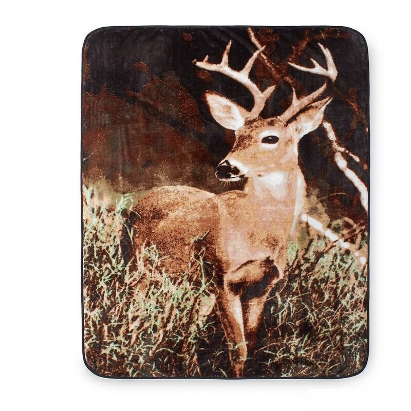 Hi Pile 60x80 Oversized Luxury Throw - Deer Country