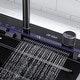preview thumbnail 25 of 39, Lefton 304 Stainless Steel Waterfall Kitchen Sink Set with Pull-down Faucet KS2206 (Series)
