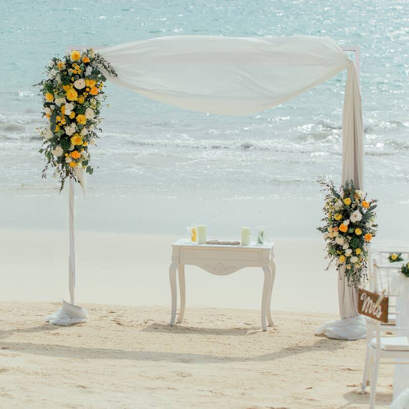 10x10Ft Heavy Duty Square Metal Wedding Backdrop Frame Arch Stand Adjustable