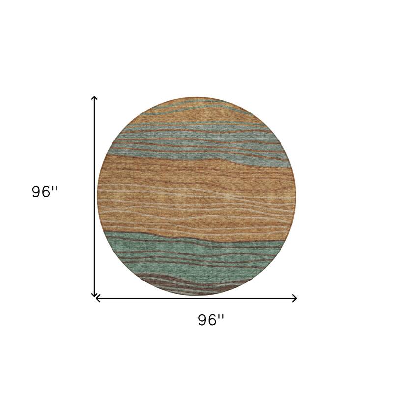HomeRoots Striped Transitional Rectangle Outdoor Rug