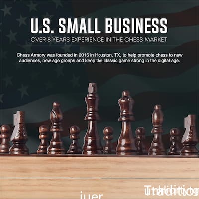 Wooden Chess Board Game for Adults and Kids - 15*15*2inch