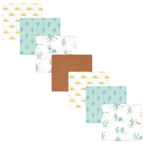 slide 1 of 1, Hudson Baby Cotton Flannel Receiving Blankets Bundle, Desert Cactus, One Size - Desert Cactus - One Size One Size - Desert Cactus