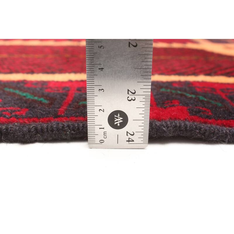 ECARPETGALLERY Hand-knotted Teimani Light Orange Wool Rug - 3'1 x 4'5