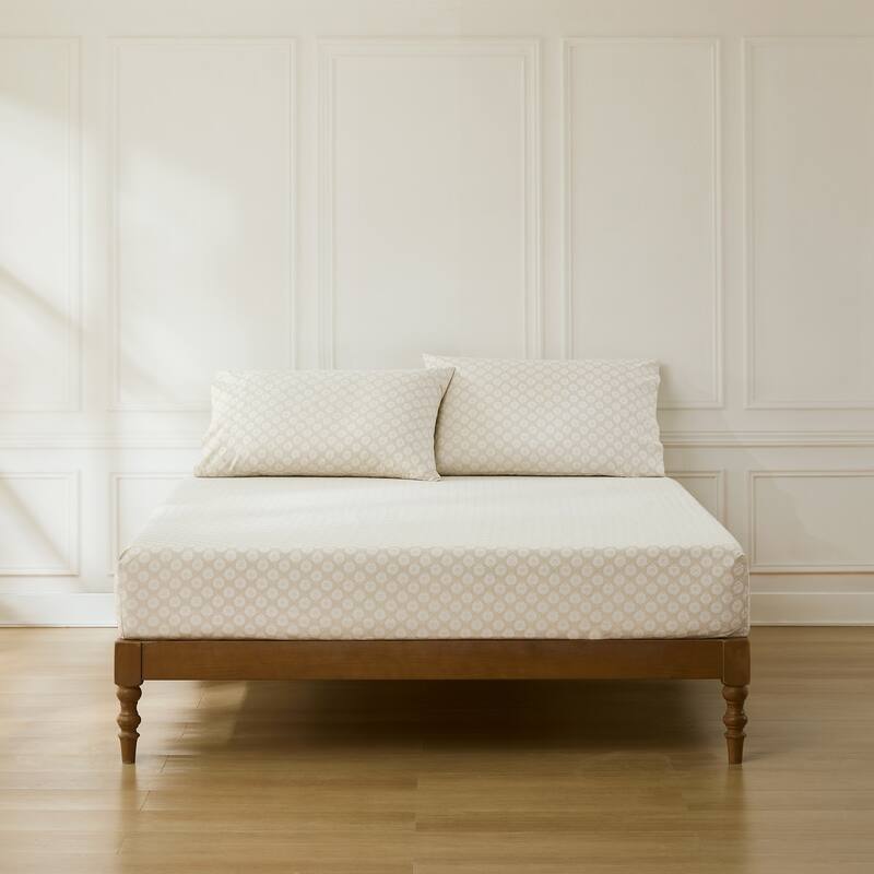 Lush Decor Sophie Neutral Cotton Sheet Set