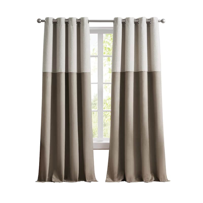 G.H. Bass & Co. Canyon Sherpa Curtain Panel Pair
