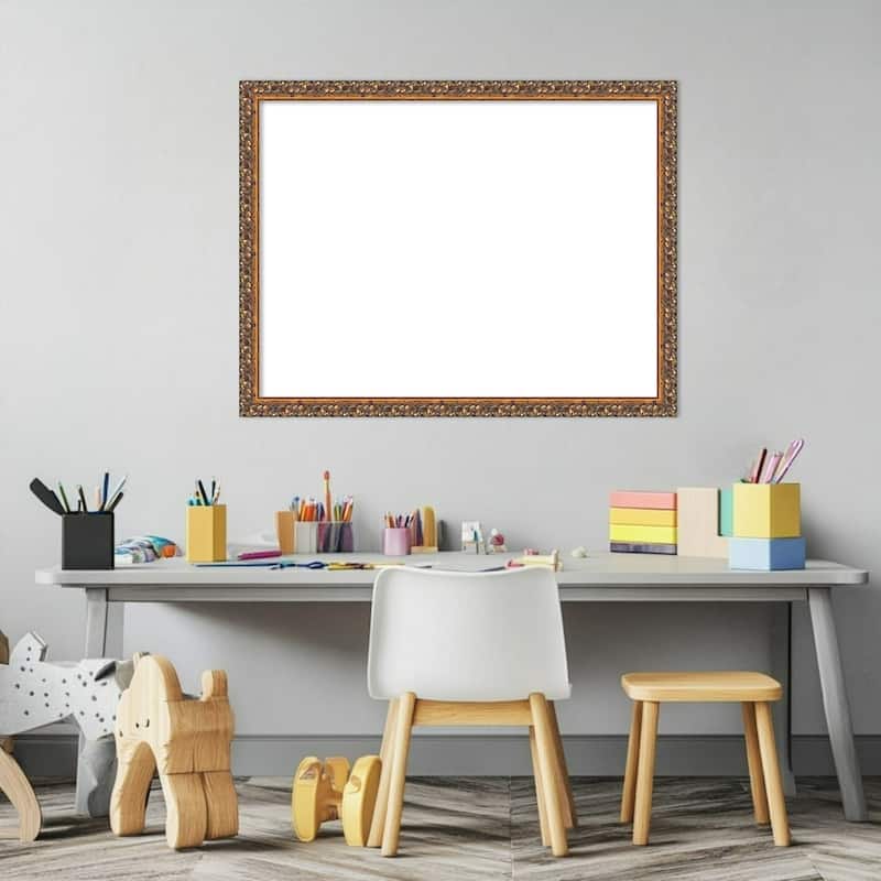 Amanti Art Antique Bronze Framed Dry Erase Magnetic Board