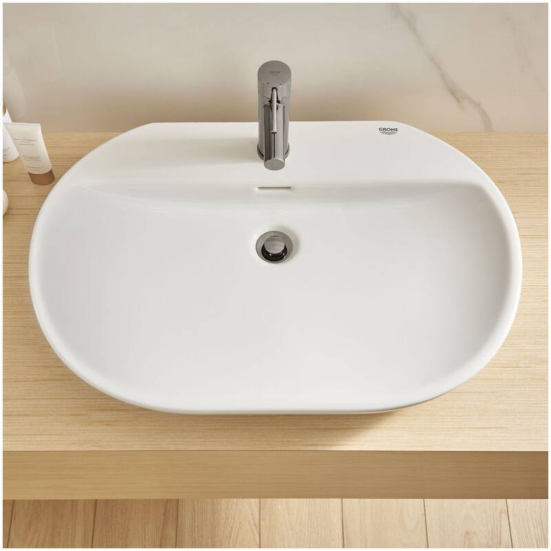 Grohe Essence Wall Mount or Vessel 27" Bathroom Sink with 1 Faucet