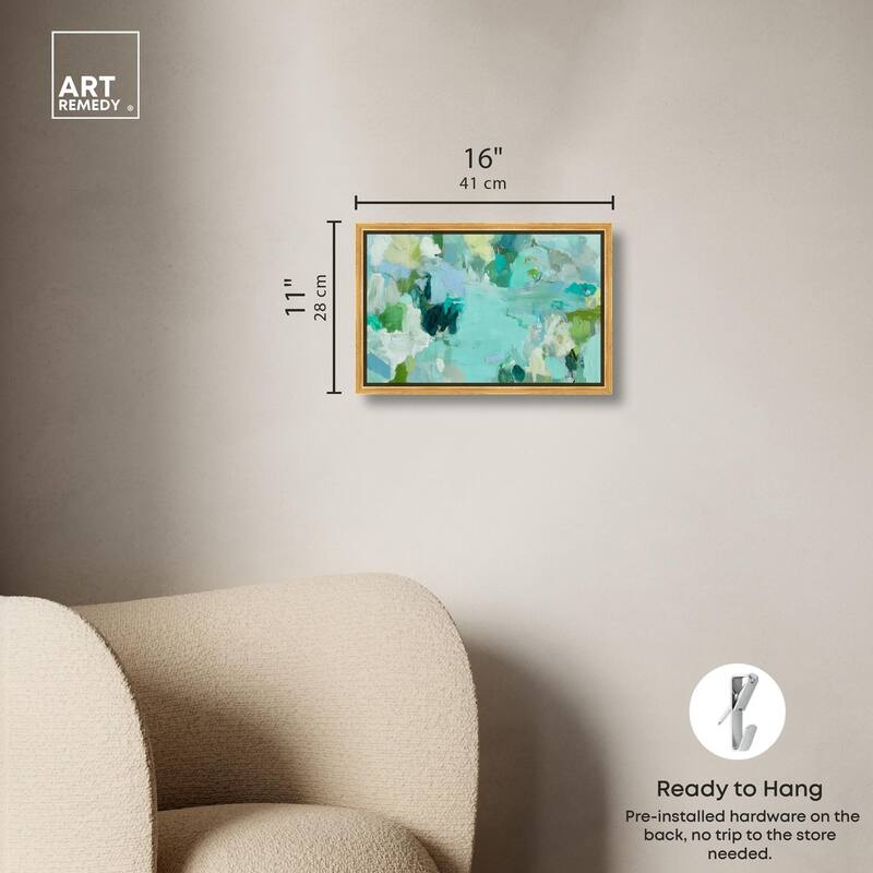 Alista Green Blues Canvas by Art Remedy