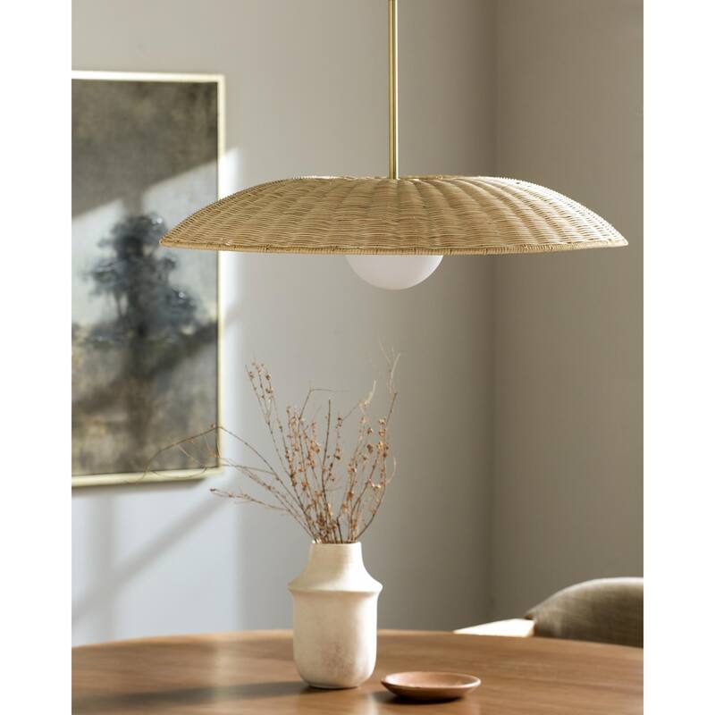 Livabliss Naseby Global Pendant - 32"L x 32"W x 24"H - Brown