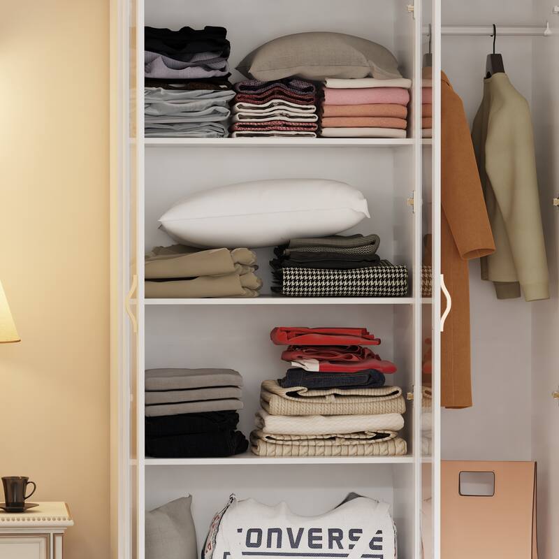 Storage Armoires Modular Wardrobe Collection Combo Cloest Cabinet