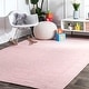 preview thumbnail 43 of 61, Nuloom Ago Geometric Wool Area Rug 7'6" x 9'6" - Light Pink