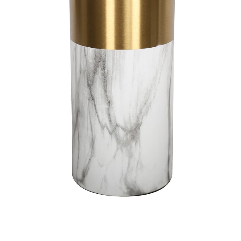 Set of 2 Luxury Marble Gold Bedside Table Lamp
