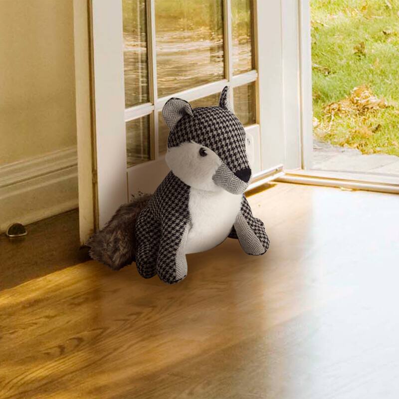 Elements Grey Fox Door Stopper, 9 Inch - N/A