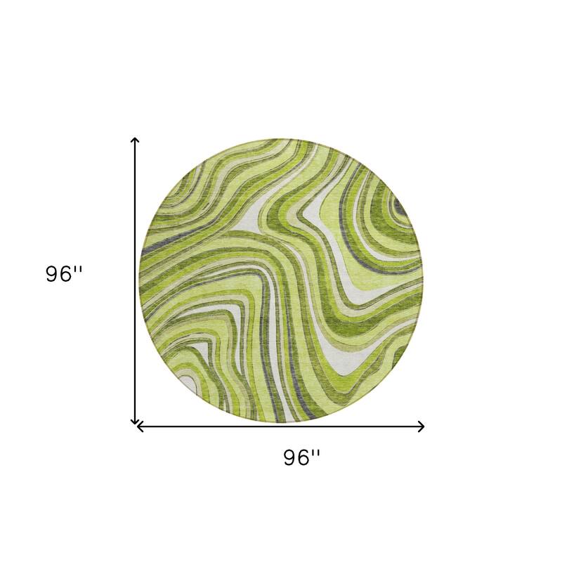 HomeRoots Abstract Transitional Rectangle Outdoor Rug