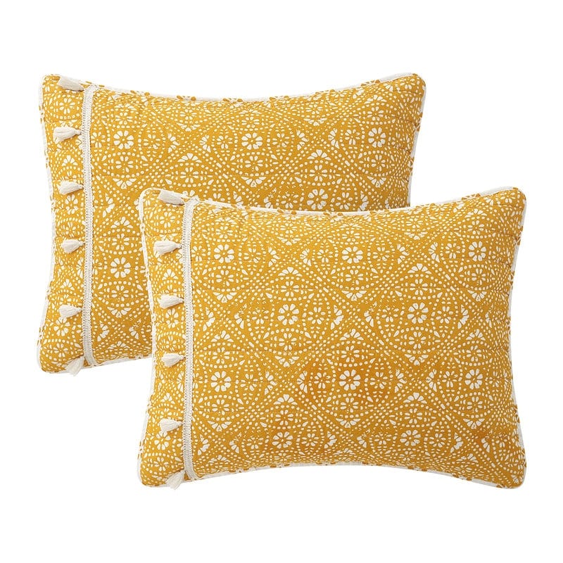 DESIGN STUDIO Pasadena Medallion Soft Reversible Microfiber Quilt Set