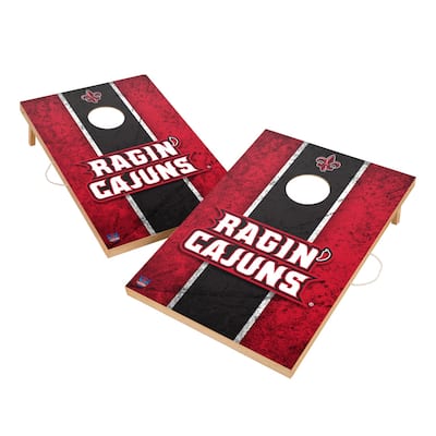 Vintage Louisiana Ragin Cajuns Regulation 2x4 Cornhole Set