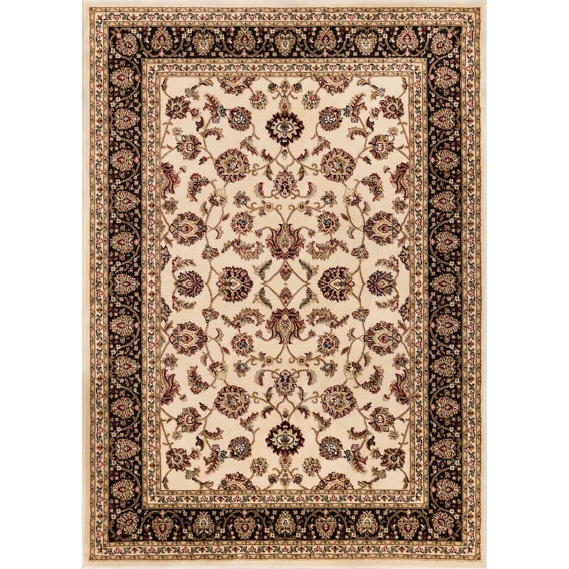 Well Woven Gwalia Traditional French Oriental Area Rug - 9'3 x 12'6 - Ivory/Red - Rectangle