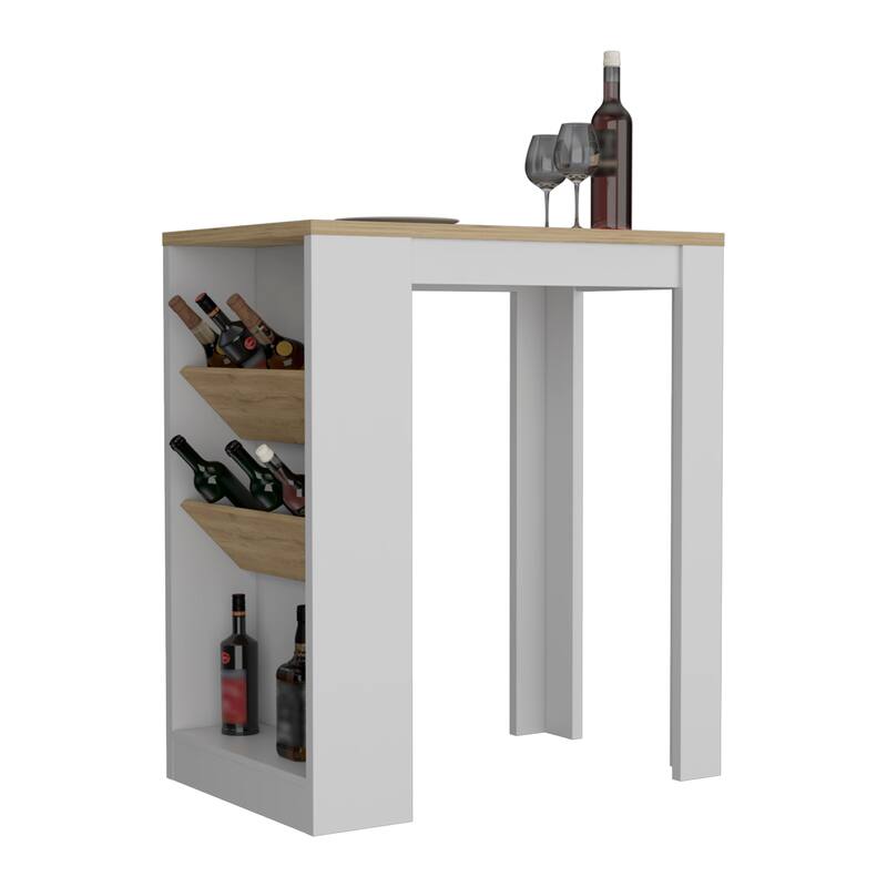 3 Tiers Inclined Storage Wine Rack Open 3 Tier Kitchen Island with ...