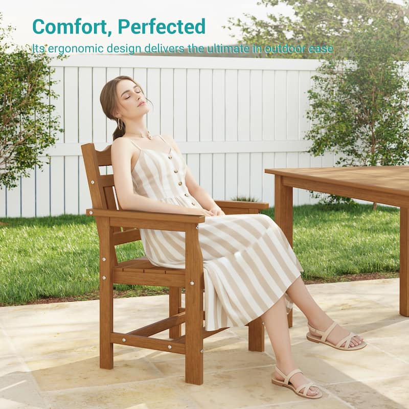 HIPS All-weather Outdoor Dining Chairs with 304 Hardware (Set of 2)