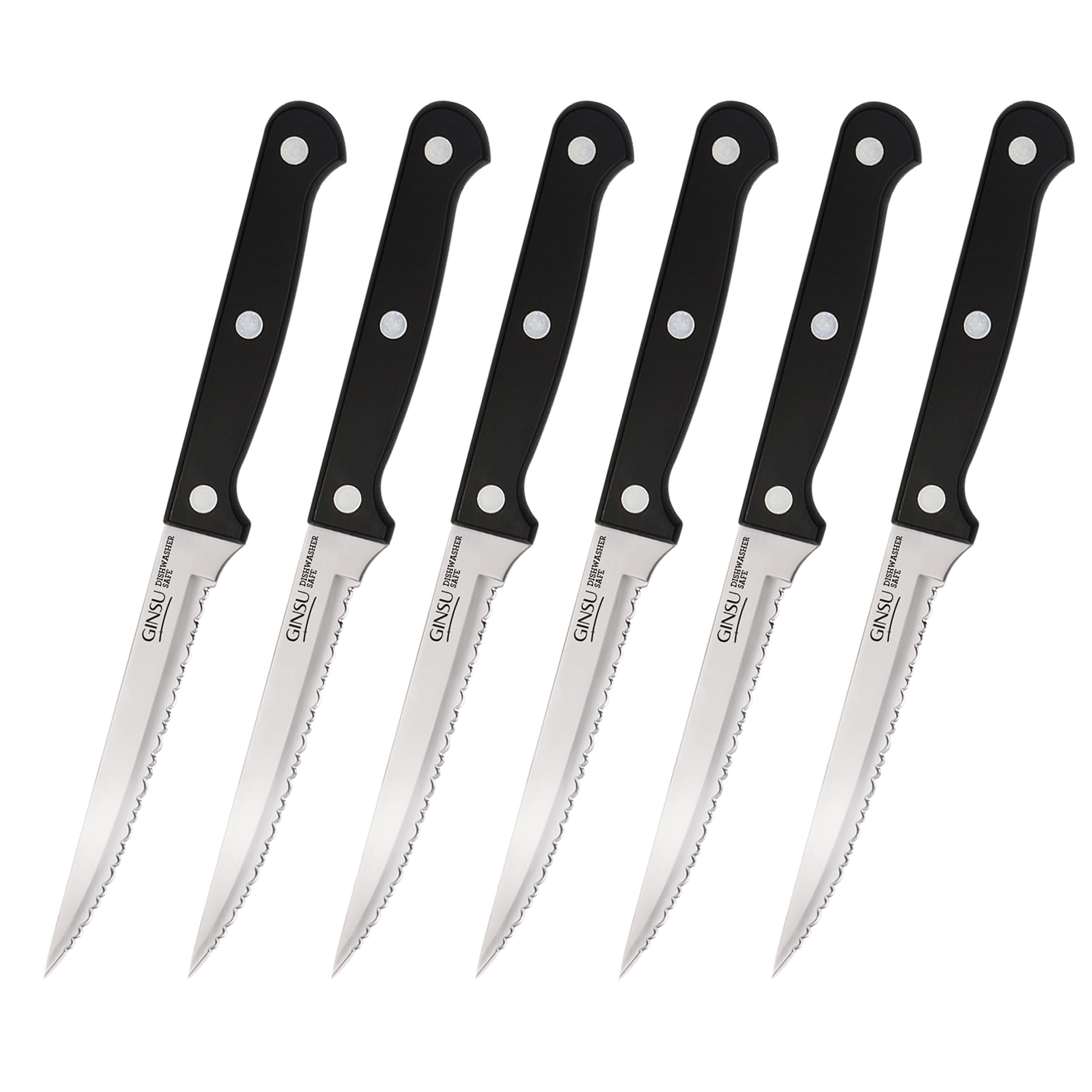 Ginsu Essential Series 14-Piece Stainless Steel Serrated Knife Set