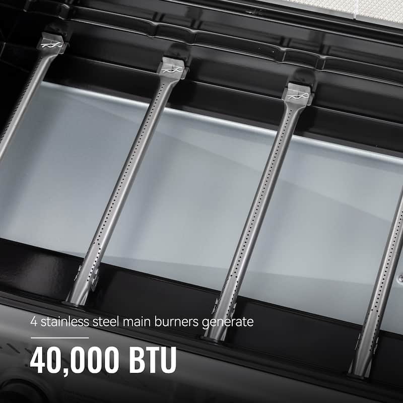 Royal Gourmet 5-Burner Cabinet Style Gas Grill with Side Burner