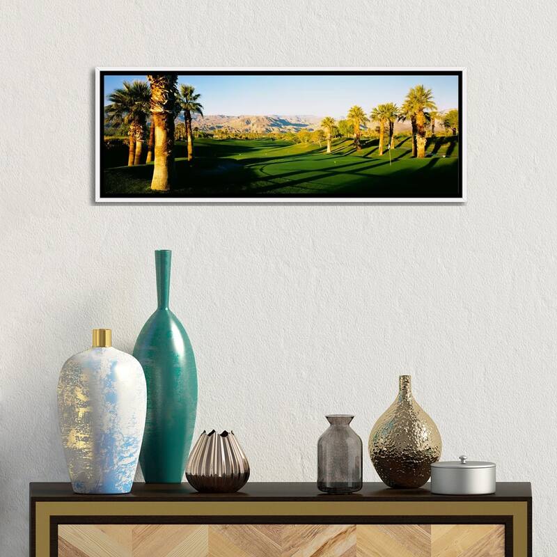 iCanvas "Palm Course, Desert Springs Golf Club, JW Marriott Desert Springs Resort & Spa" by Panoramic Images Framed Canvas Print