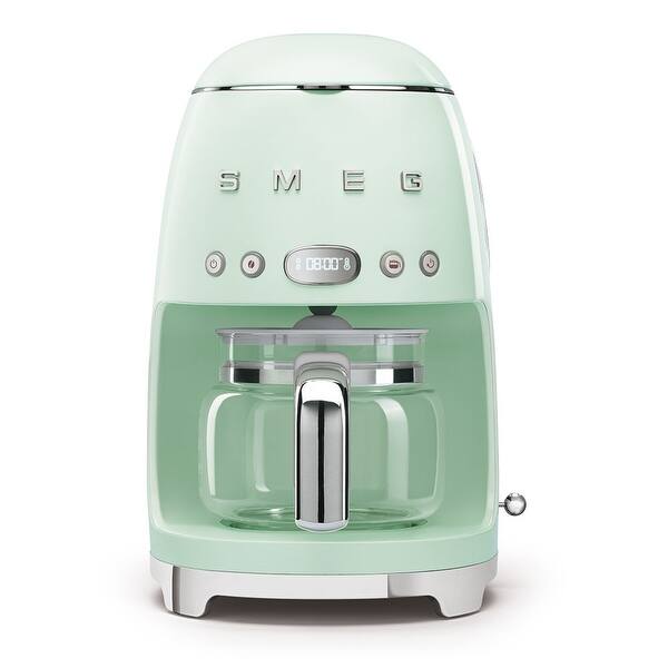 Shop Smeg 50 S Retro Style Aesthetic Drip Coffee Machine Pastel Green Overstock 31426861