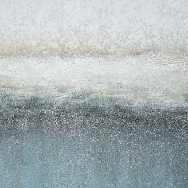 Elk Home Jenks Bay Blue Fabric 39.25 Inch Wide Wall Art