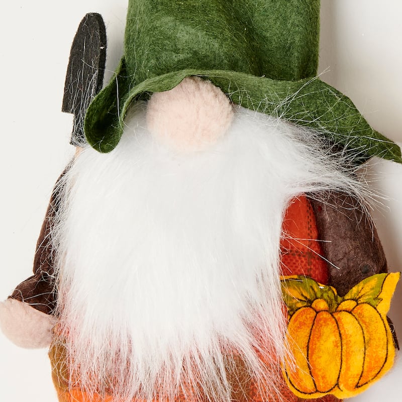 12" Fall Tabletop Gnome w/ Feet, Set of 2