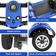 preview thumbnail 2 of 3, Folding Mobility Scooter for Adults 350W Motor 12V20AH Batteries All Terrain - Blue