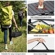preview thumbnail 2 of 3, Adj. Height Aluminum Camping Table w/Storage Net & Bag - Black