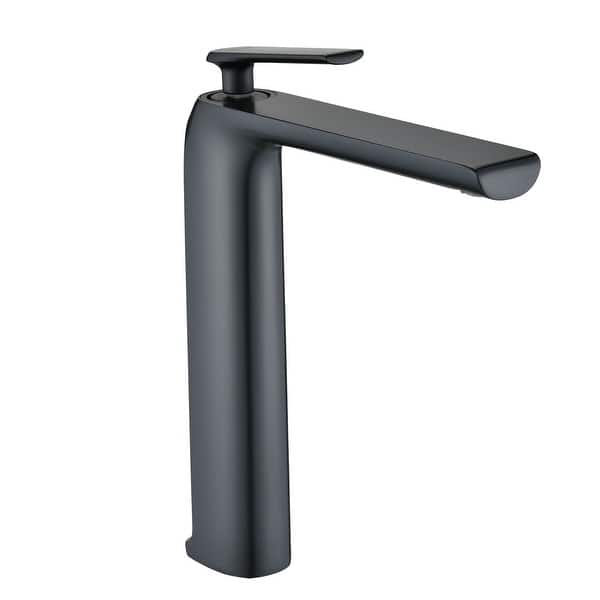 slide 2 of 7, BATHLET Single Hole Single Handle Vessel Sink Faucet in Matte Black Matte Black