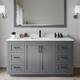 Option Dark Gray / White Quartz Top / Matte Black