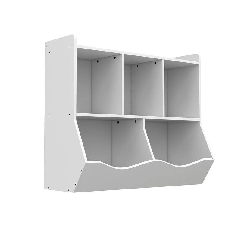 Toy Rack,Toy Storage Box and Storage Cabinet for Playroom - White