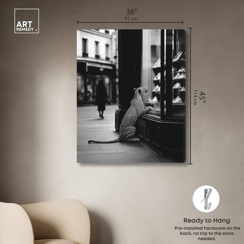 Jewels and Jaws Canvas by Art Remedy, Gallery Wrapped