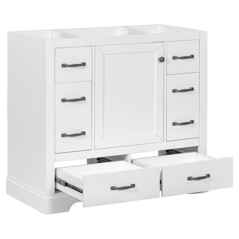 36" Bathroom Vanity without Sink, Cabinet Base Only