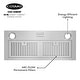 preview thumbnail 8 of 8, Cosmo 30 in. Insert Range Hood with Push Button Controls, 3-Speed Fan, LED Lights and Permanent Filters in Stainless Steel