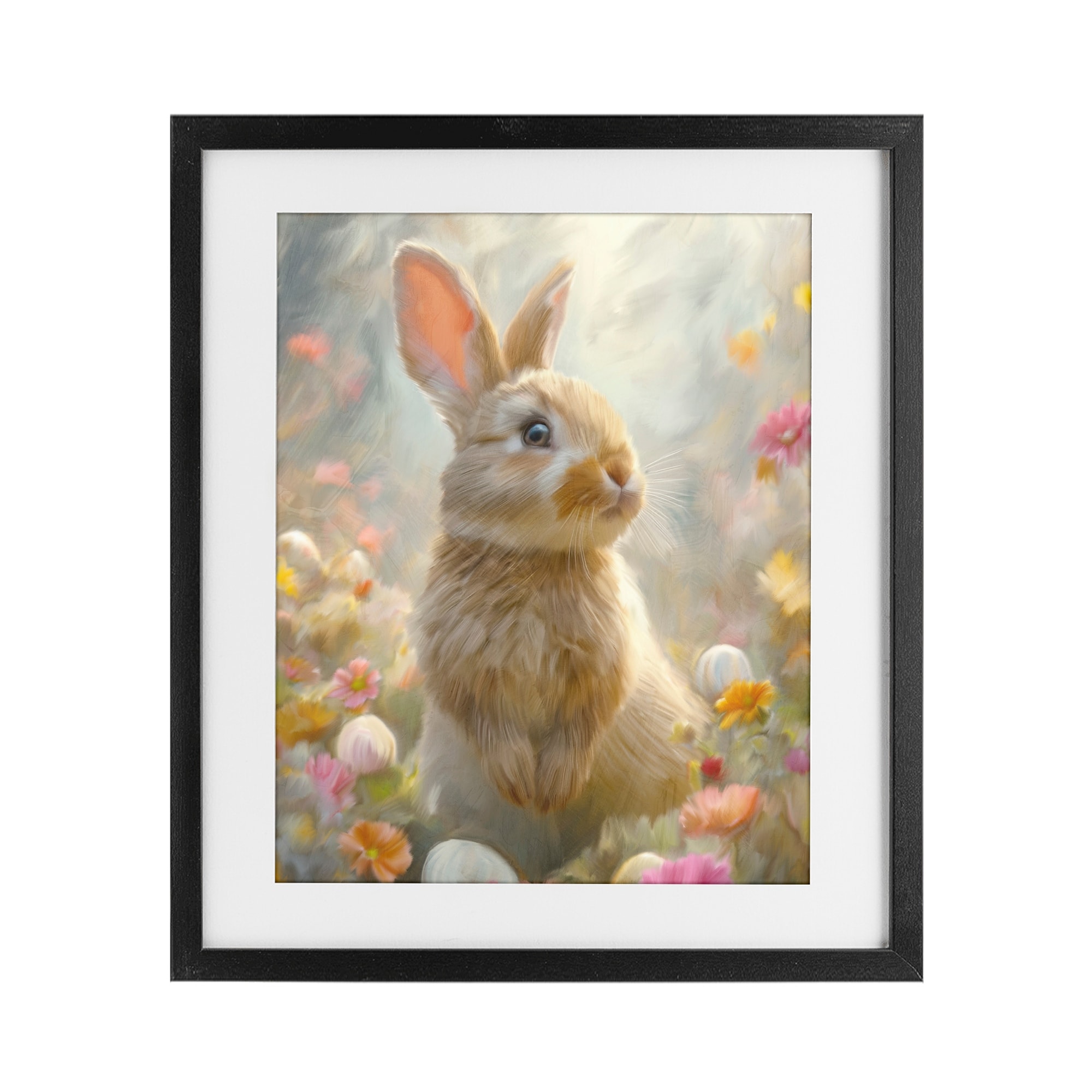 Stupell Bunny Dreams Meadow Under Glass Framed Design By Kim Allen