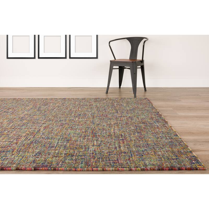Addison Winslow Active Solid Wool and Viscose Area Rug