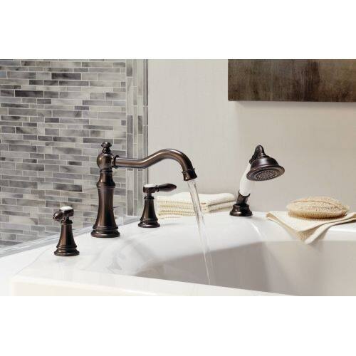 Shop Moen Ts21104 Deck Mounted Roman Tub Faucet Trim With Personal