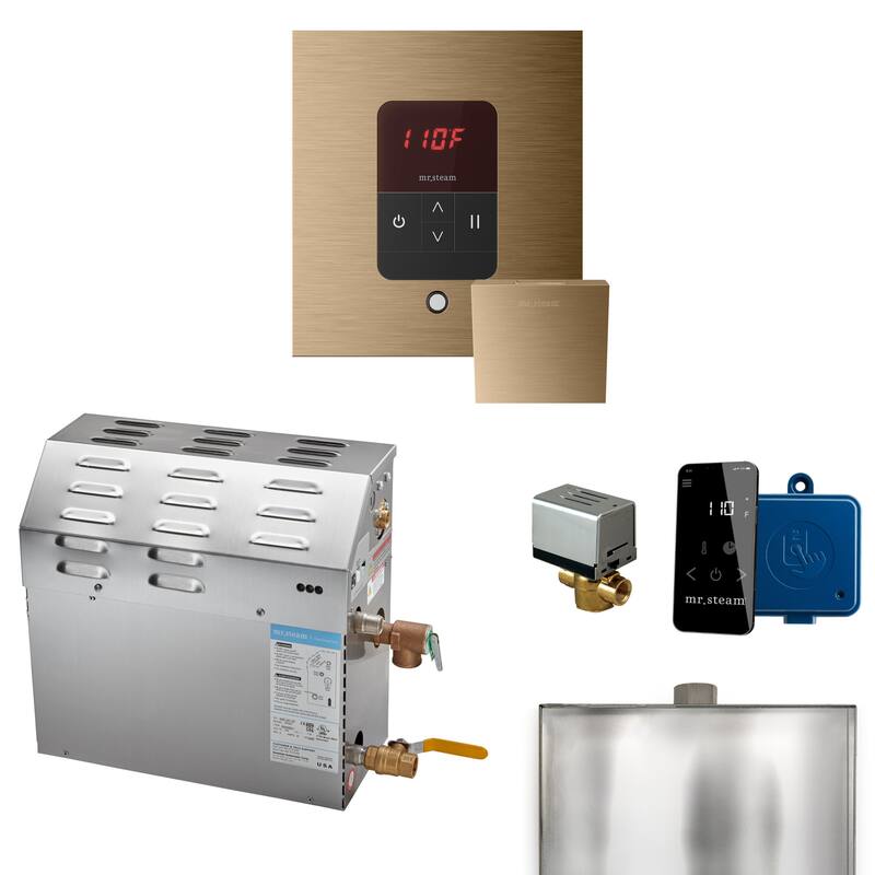 Mr Steam R05C1ABE0000 MS 5 kW (5000 W) Steam Shower Generator Package - Brushed Bronze