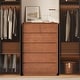 preview thumbnail 13 of 18, Bedroom Sets with 55.2" Wide 6 Dresser 45.3" Tall Chest of Drawers Charging Station Nightstand Set of 2