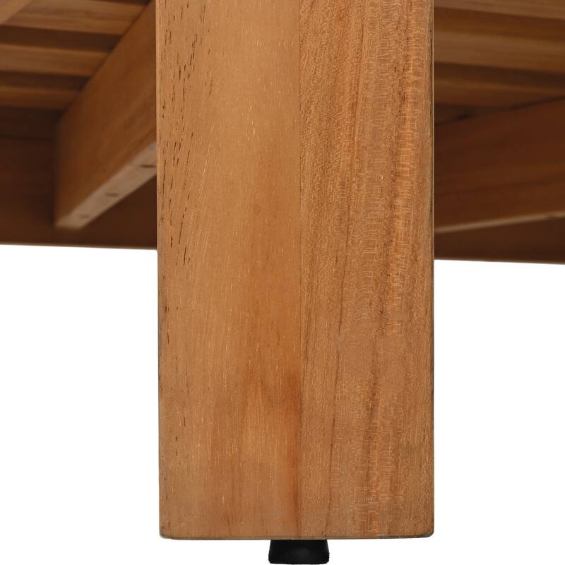 SAFAVIEH Couture Achilles Teak Patio Sofa