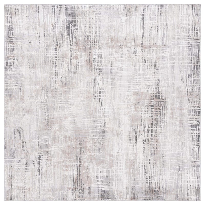 SAFAVIEH Vogue Claudia Modern Abstract Rug - 6'7" Square - Grey/Beige