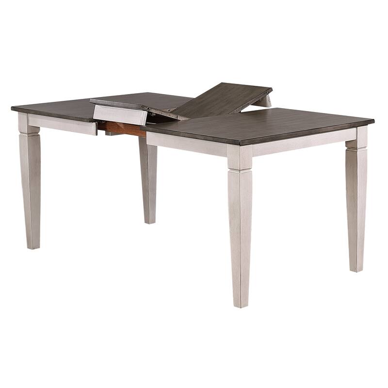 Loft Ash & Stormy White Transitional Ladderback 5-Piece Dining Set