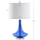 preview thumbnail 33 of 46, Ames 25.5" Glass Teardrop LED Table Lamp, Mercury Silver/Chrome (Set of 2) by JONATHAN Y